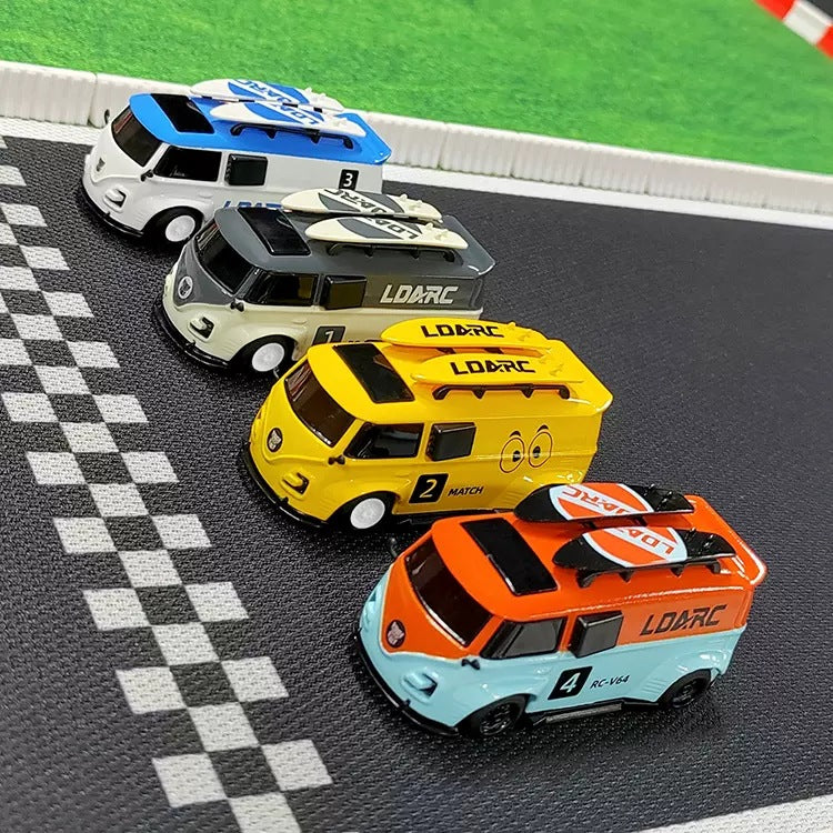 Desktop Mini Van Mini Remote Control Car 164 Full Scale Electric Mini Car Parent-child Entertainment