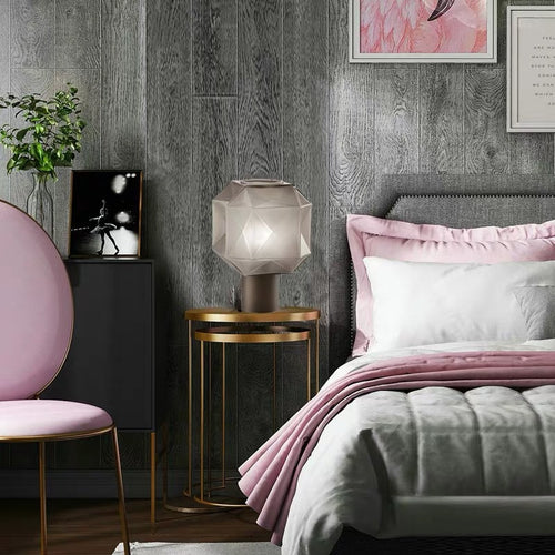 Bedroom Children's Room Bedside Art Glass Table Lamp