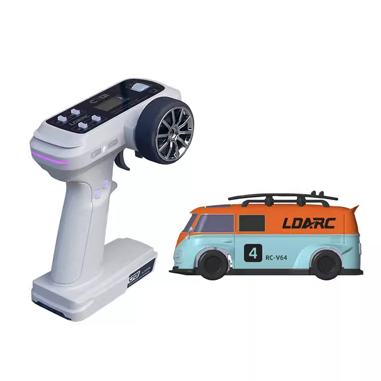 Desktop Mini Van Mini Remote Control Car 164 Full Scale Electric Mini Car Parent-child Entertainment