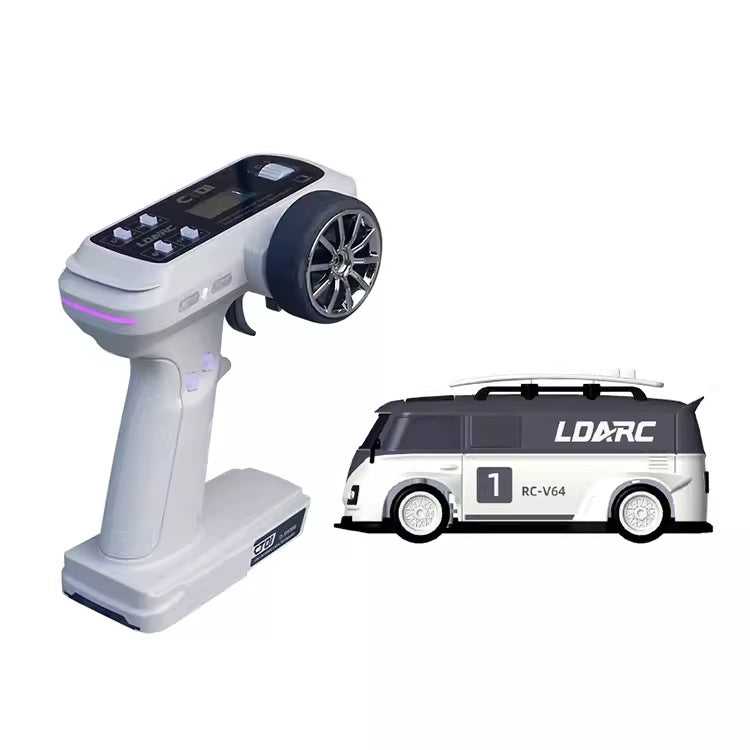Desktop Mini Van Mini Remote Control Car 164 Full Scale Electric Mini Car Parent-child Entertainment