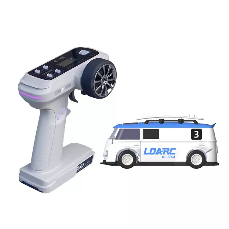 Desktop Mini Van Mini Remote Control Car 164 Full Scale Electric Mini Car Parent-child Entertainment