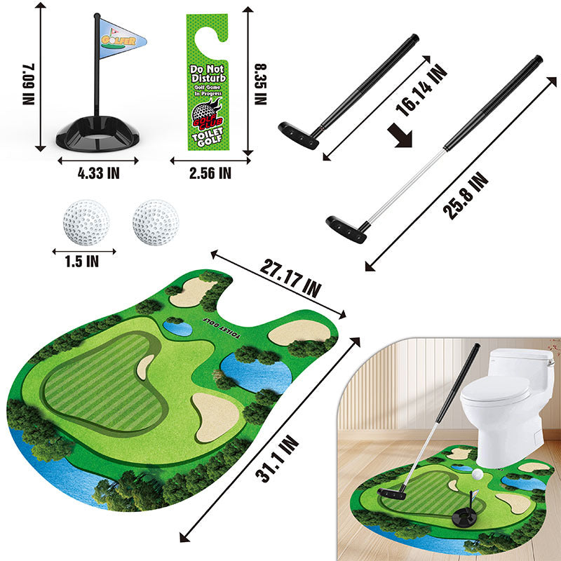 Toilet Golf Scene Leisure Entertainment Sports Toys