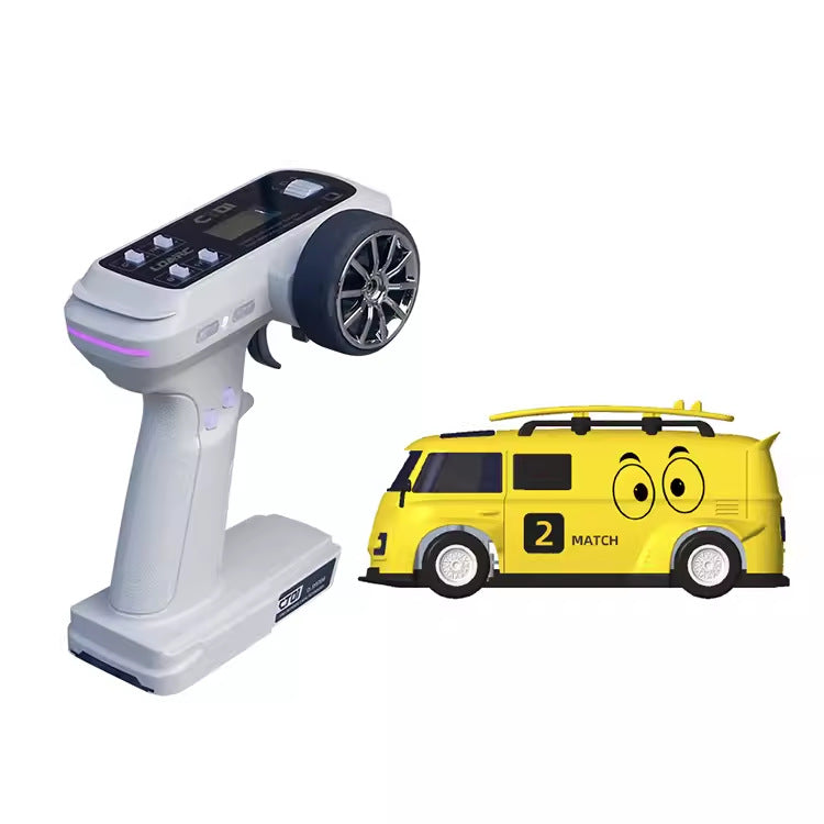 Desktop Mini Van Mini Remote Control Car 164 Full Scale Electric Mini Car Parent-child Entertainment