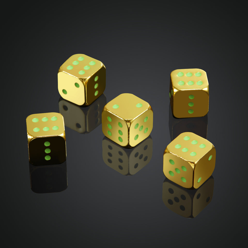 Metal Luminous Dice Large Entertainment Supplies