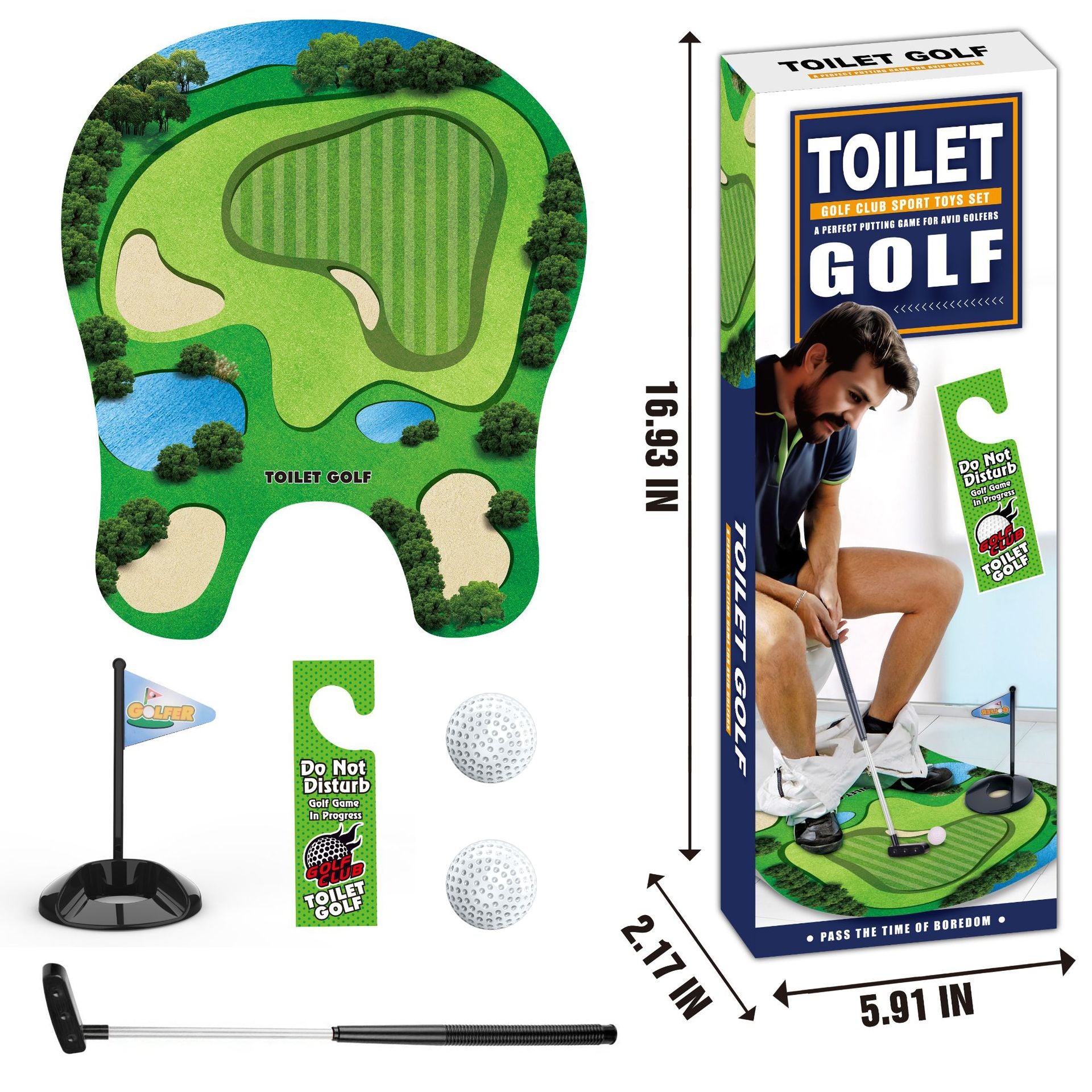 Toilet Golf Scene Leisure Entertainment Sports Toys